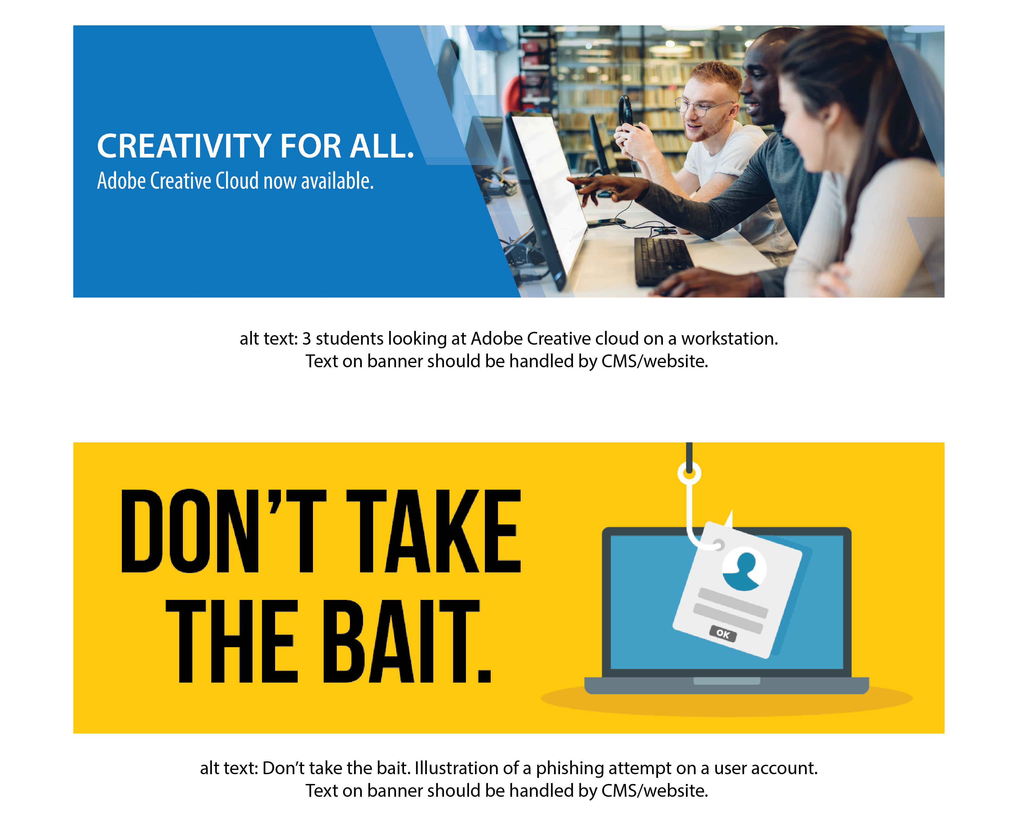 website banner sample